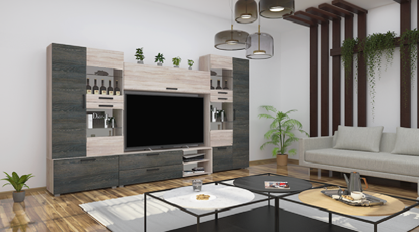 Corpus Capri I0-es összeállítás 330 cm 150 cm-es Tv-s hátlappal